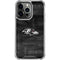 NFL Baltimore Ravens Black & White iPhone 16 Pro Clear Case